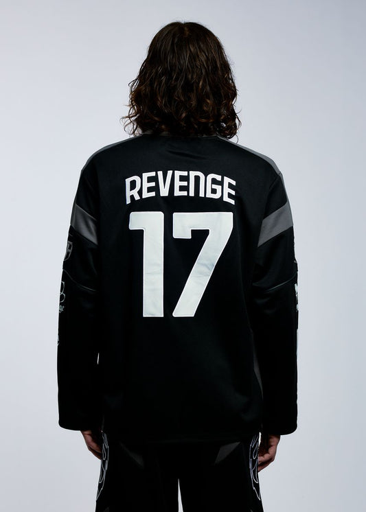 Racer Patch Moto Jersey Black/Black (REV-FA25-5020)