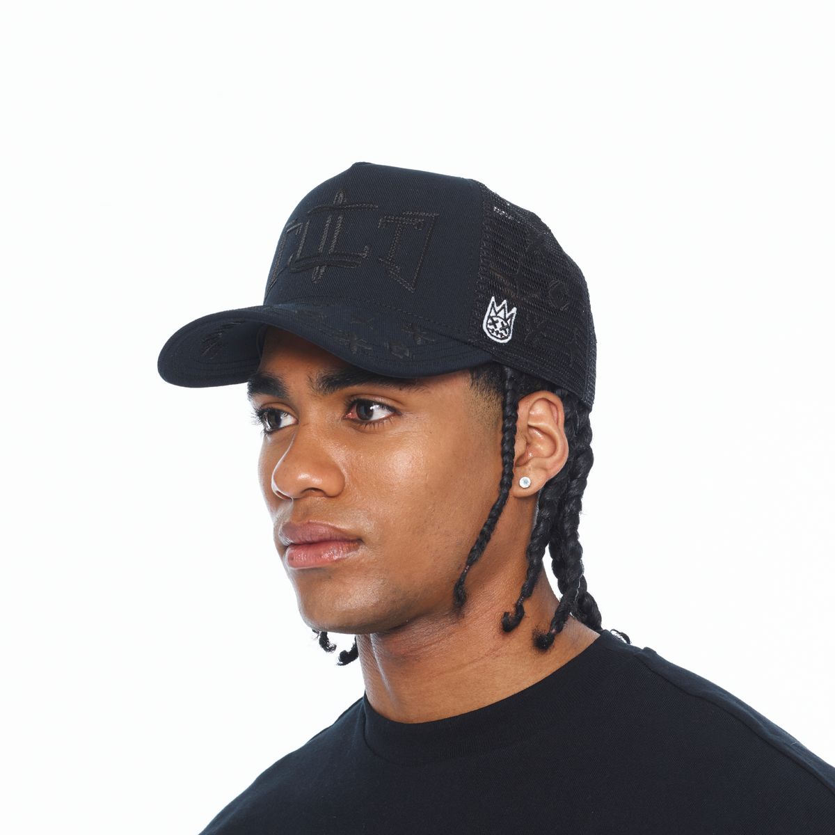MESH BACK TRUCKER CURVED VISOR " ROPE LOGO"
