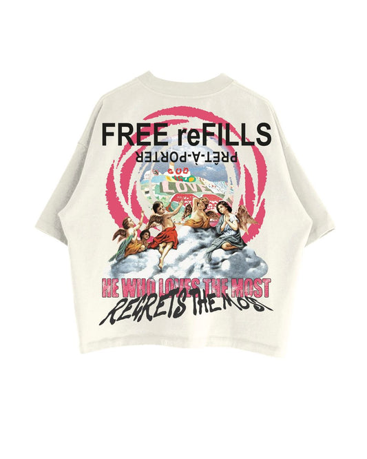 Free Refills Salvation Tee Cream (FR-FALL26-011)