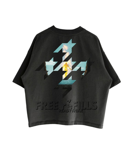 Free Refills Starburn Tee Black (FR-FALL26-006)