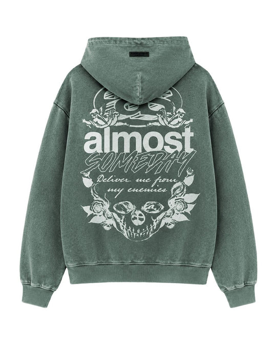ENEMIES ZIP HOODIE-Green