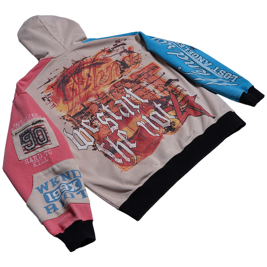 WKND RIOT-BUILT 2 LAST ZIP UP - CREAM