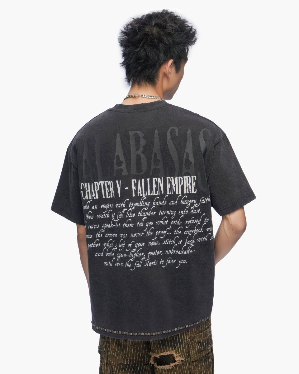 Valabasas Fallen Empire Vintage Black Tee (Fallen-Empire-Vintage-Black-Tee)