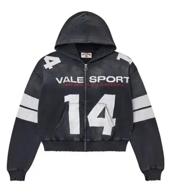 Vale Forever Jerzee Zip Up Hoodie Black (JERZEE-ZIPUP)