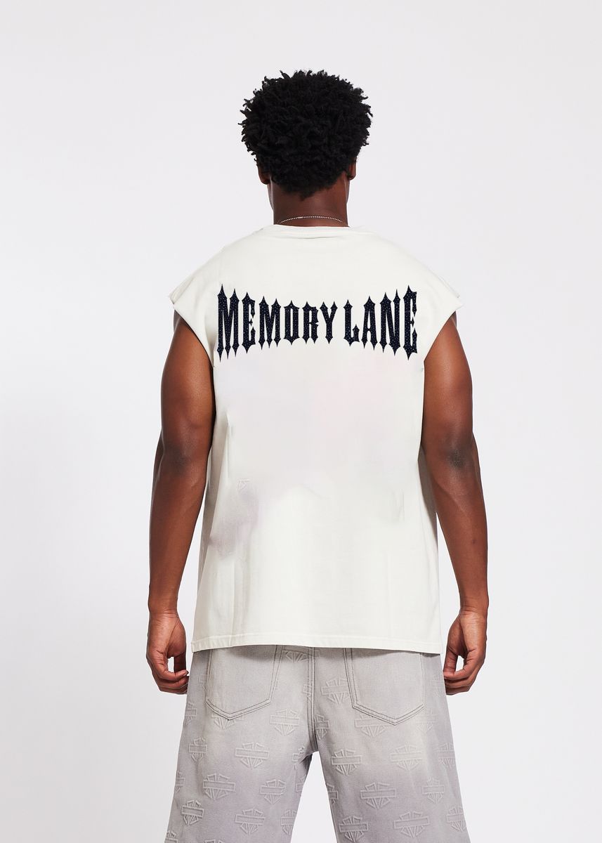 Memory Lane M Shield Sleeveless Crop Tee