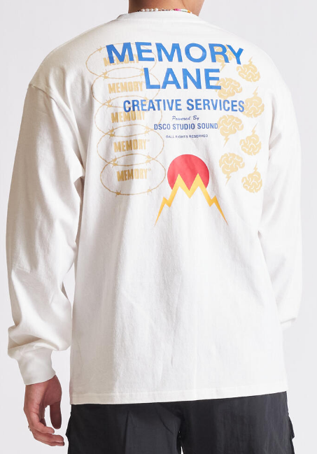 Memory Lane Symbolism LS Tee Off White