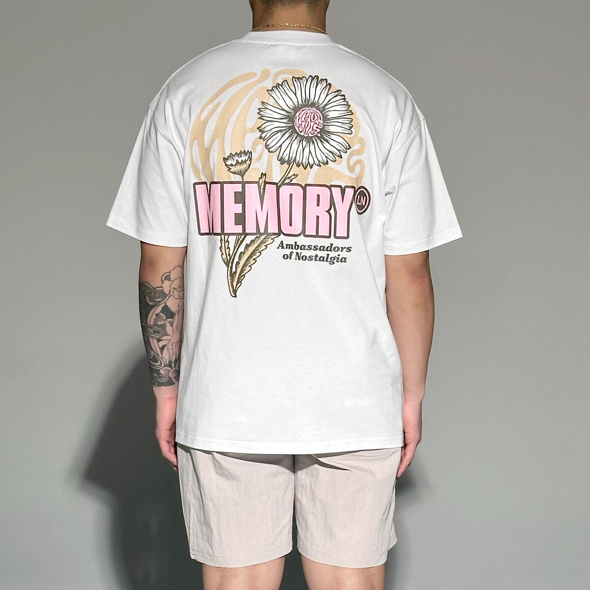 Memory Lane Full Bloom Tee White