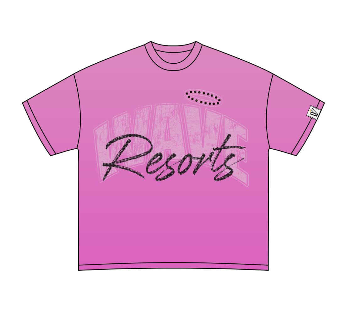 MR-5002 Wave Resorts (Acid Pink) tee Wave Resorts