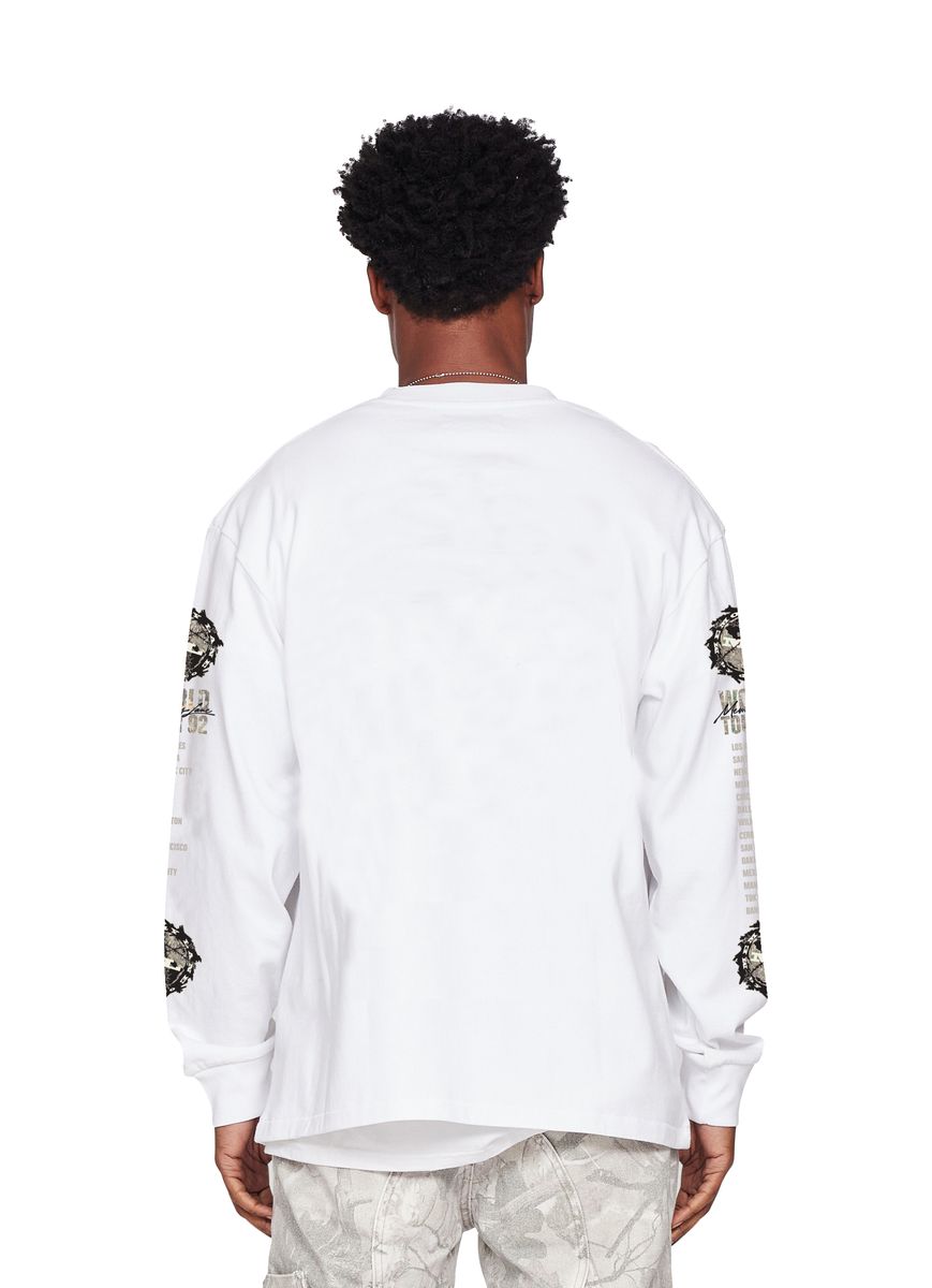 Memory Lane World Tour Long Sleeve (off white) (ML-HO25-044)