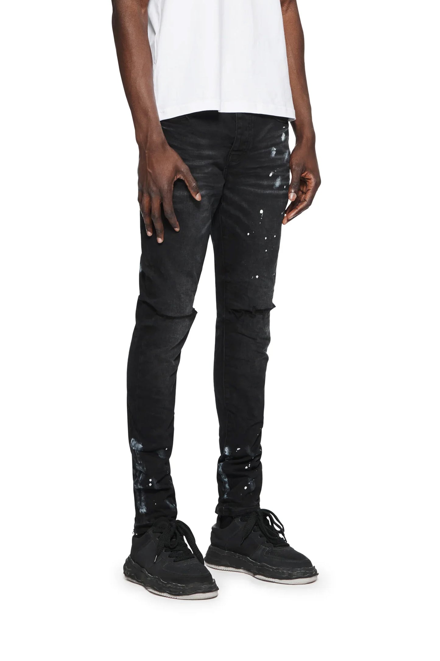 Purple Brand Black Resin Knee Slit