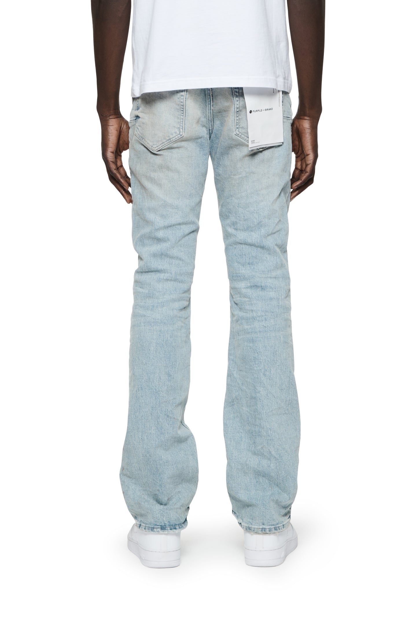Purple Brand Worn Light Indigo Flare