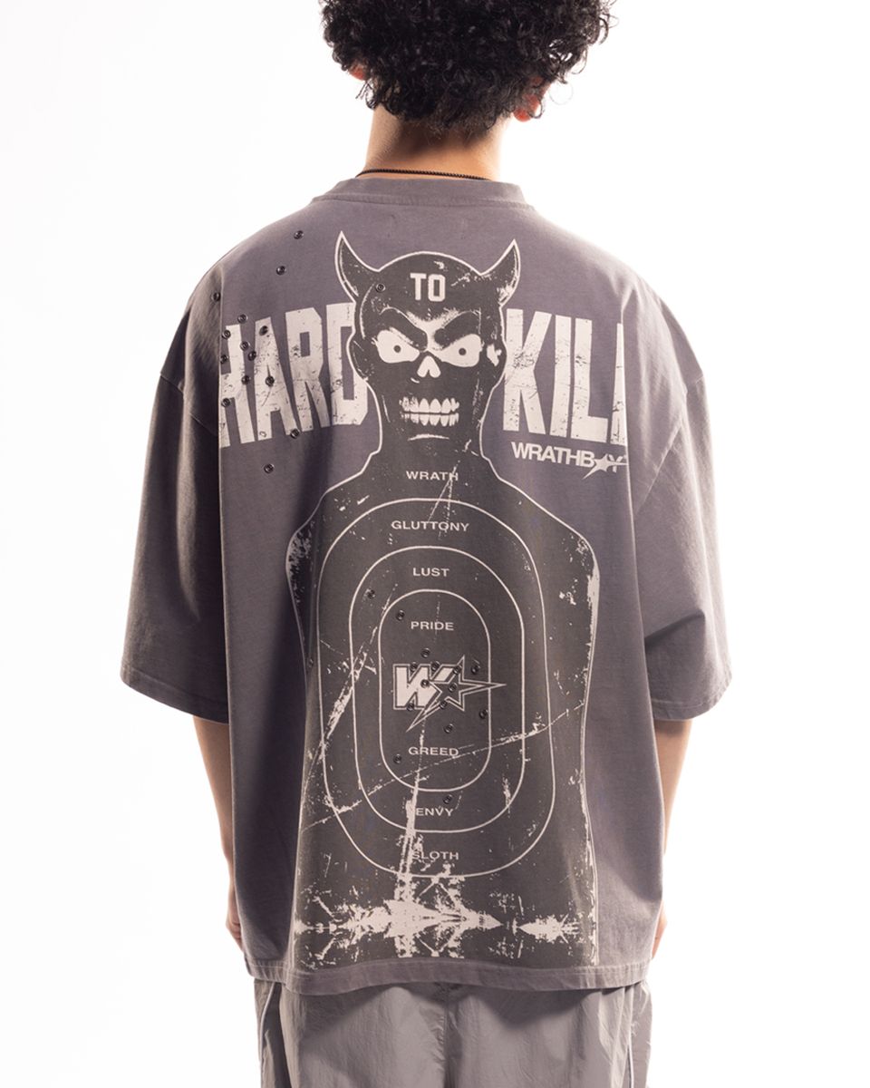 Wrathboy Shooting Target Tee Grey