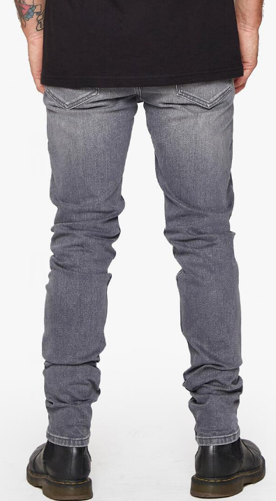 Anom Alpha Grey Wash Skinny Jeans