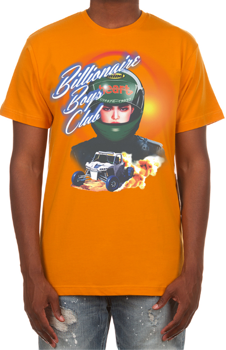 Billionaire Boys Club Racer 7 SS Tee Russet Orange
