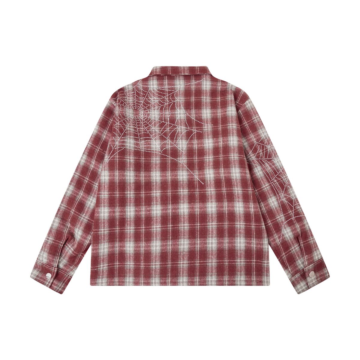 Campus Goods Broken Web Flannel Red