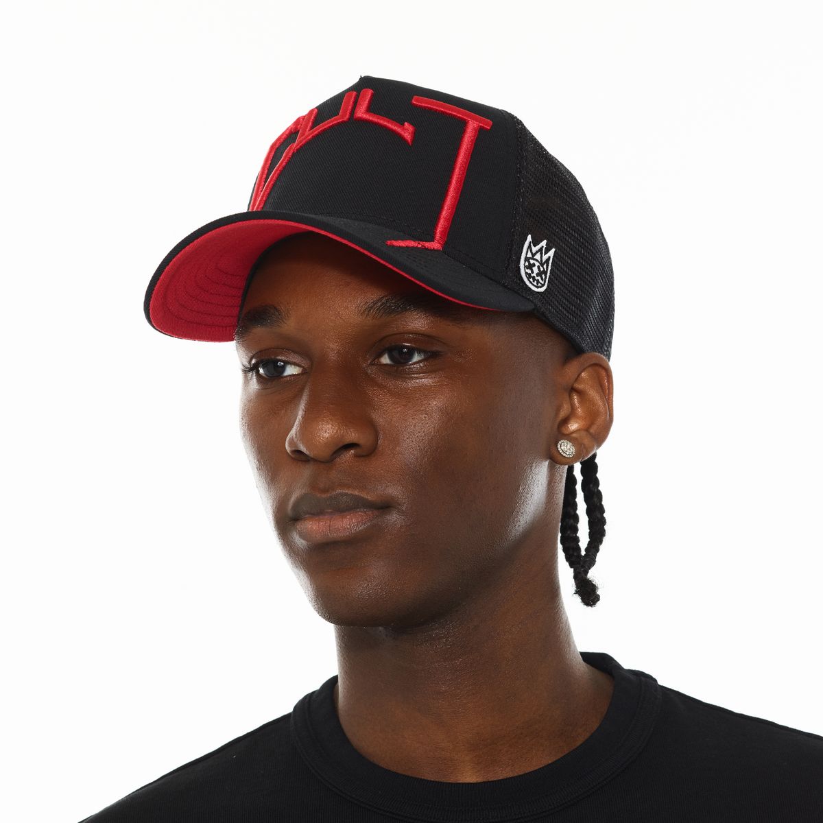 Cult Of Individuality Arch Logo Mesh Back Trucker Hat Red