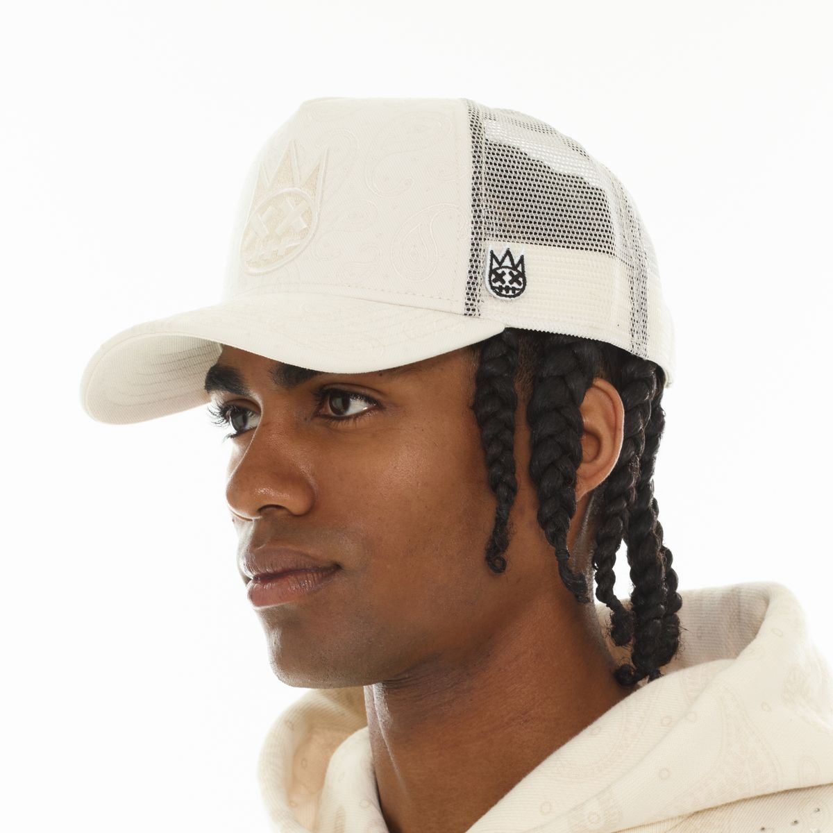 Cult Of Individuality Paisley Winter White Hat