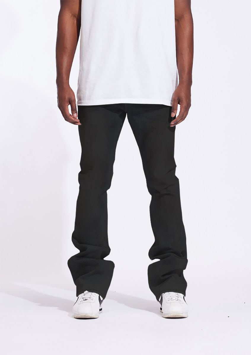 Crysp Denim Arch Flare Jet Black (CRYCORE-AFD)