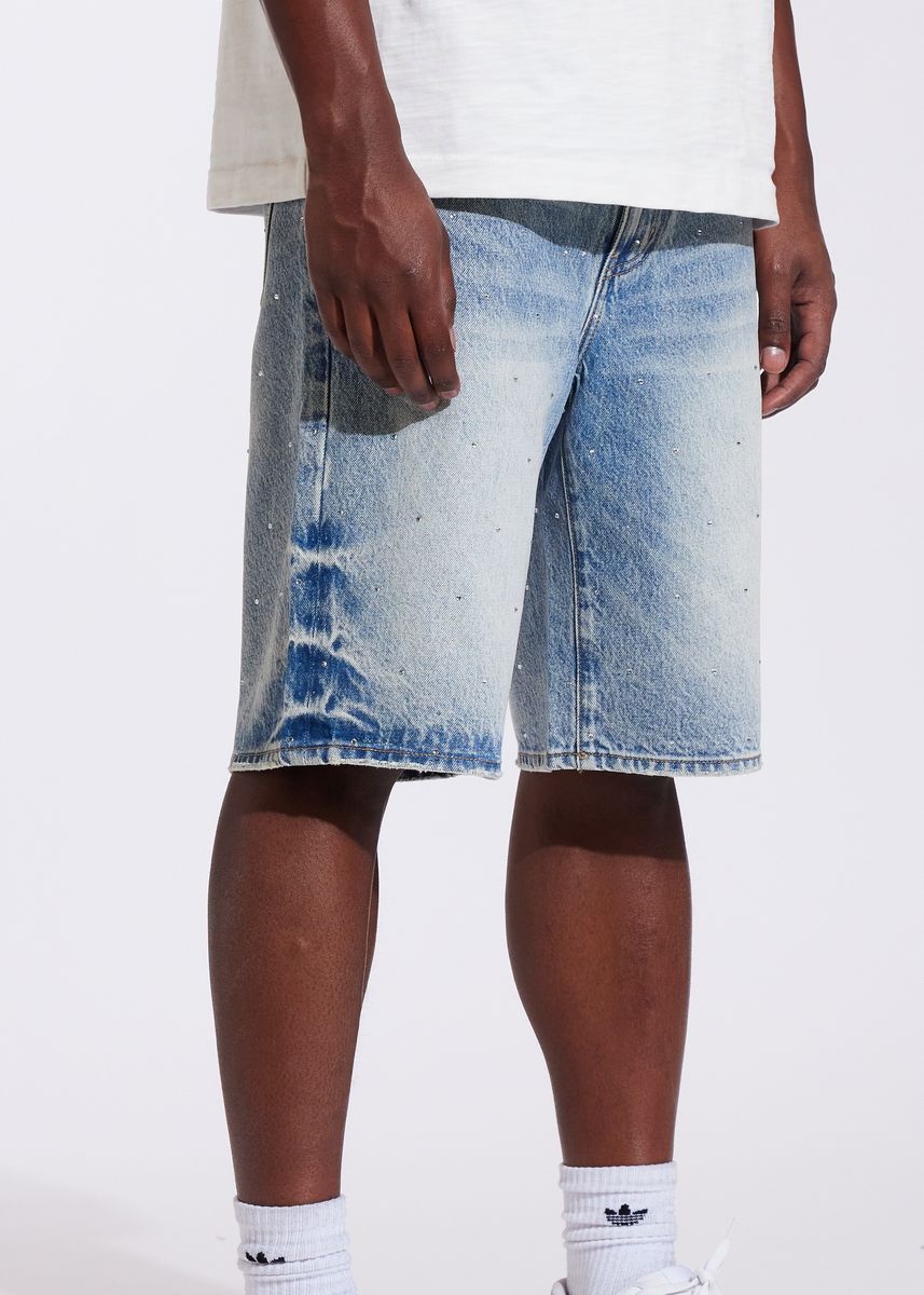 Crysp Denim Ice Short Bleached Indigo (CRYSUM25-208)