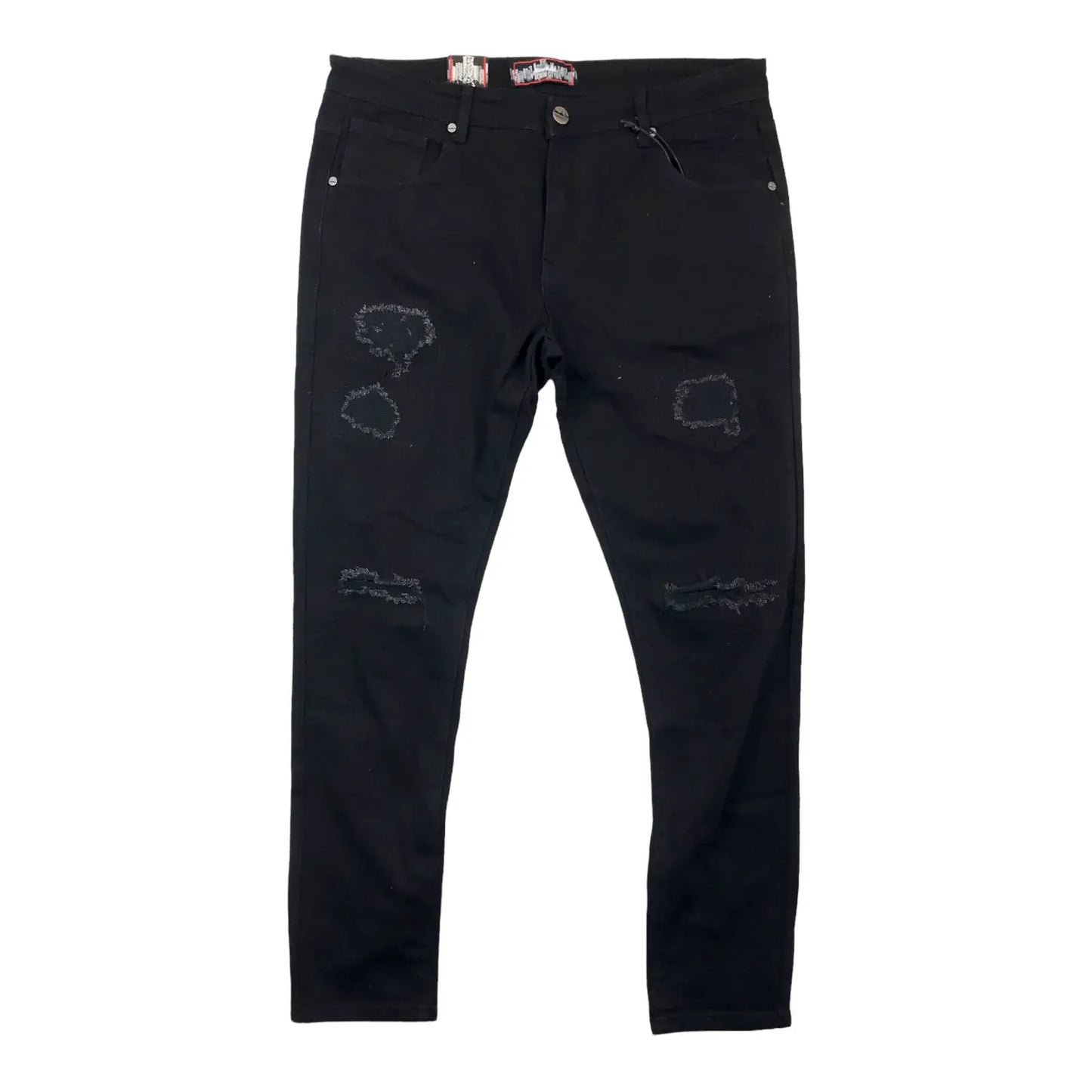 DenimiCity Black Knee Ripped DNM-001