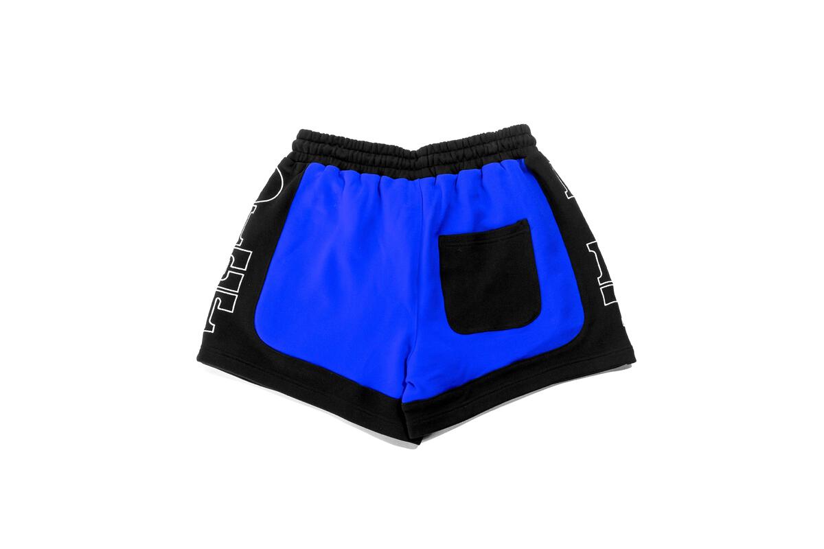 Diet Starts Monday French Terry Row Shorts Blue/Black