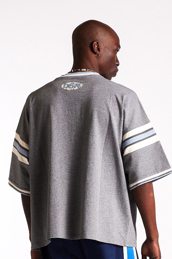 Diet Starts Monday SL&D Athletic Tee - Heather Grey/Blue