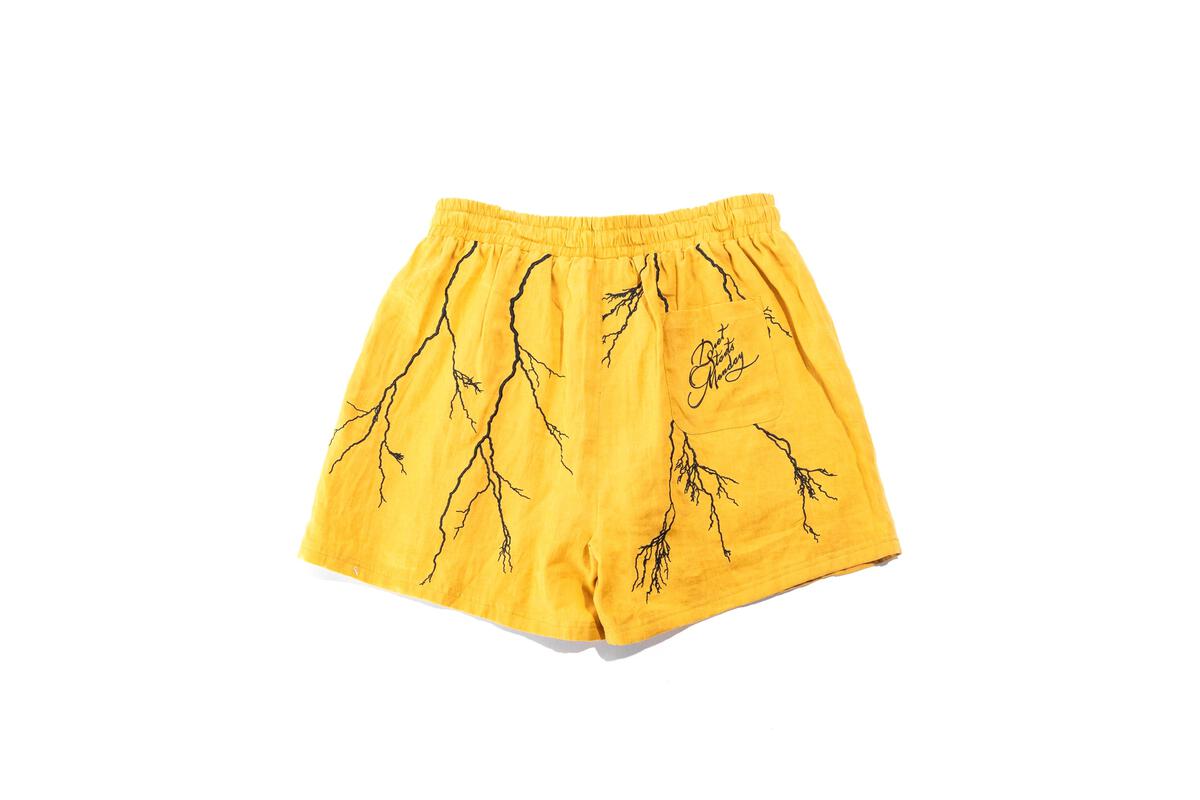 Diet Starts Monday Lightning Shorts Yellow