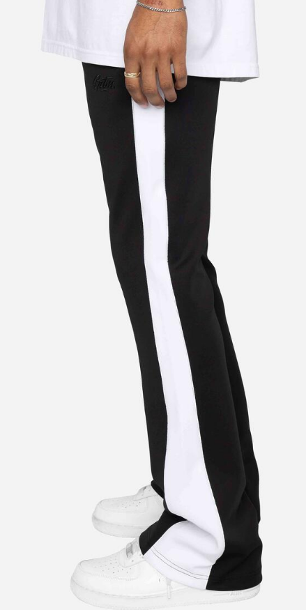 EPTM Piping Flared Track Pants Black/White