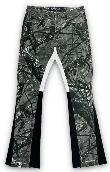 ESNTL Lab Commander Cargo Stacked Snow Camo