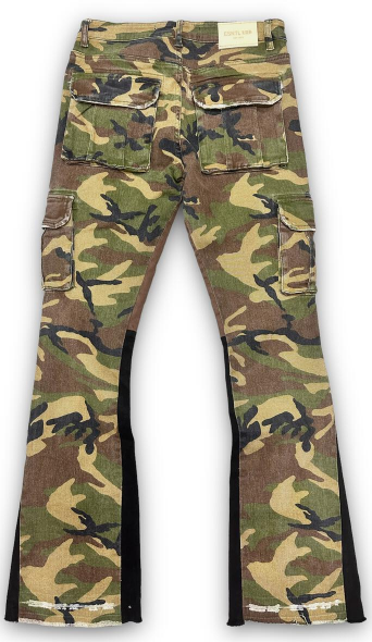 ESNTL Lab Commander Cargo Stacked Green Camo