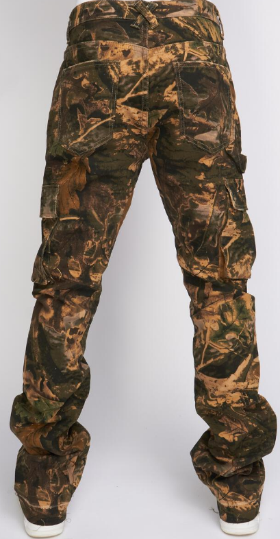 Politics Denim Stacked Cargo Flare Hunter Camo (Mott513)