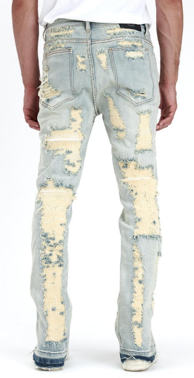 Gala Oxford Stacked Jeans