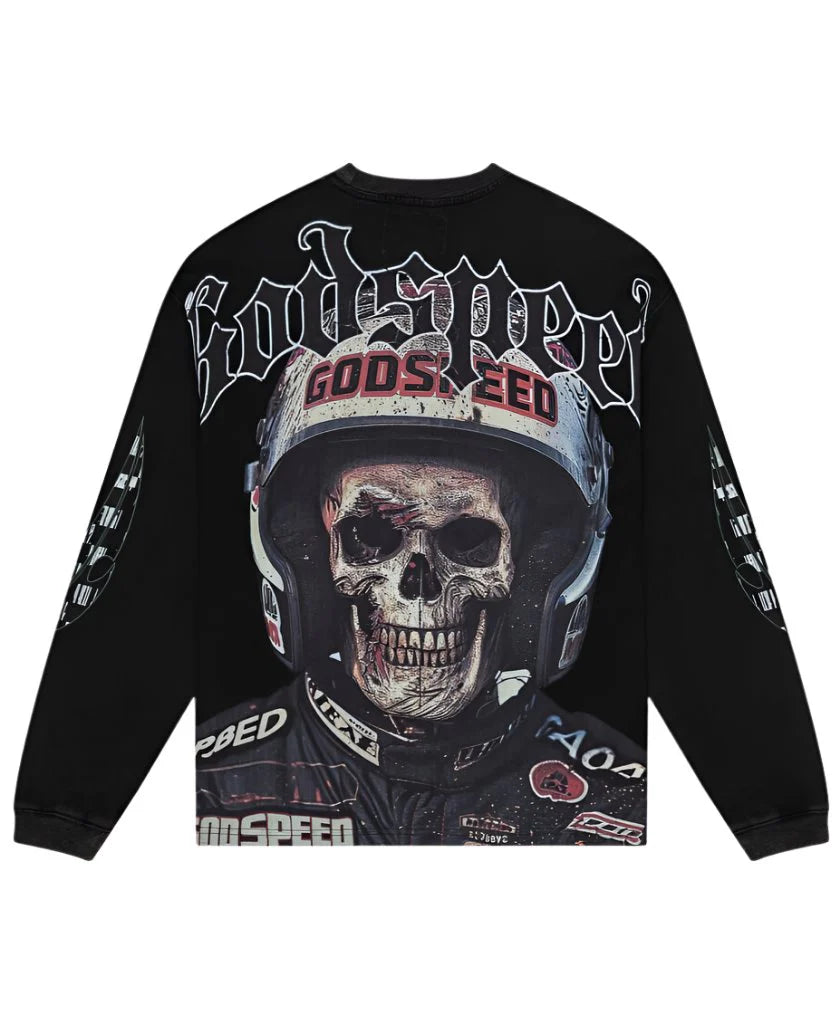 Godspeed Crash Out LS Tee Black