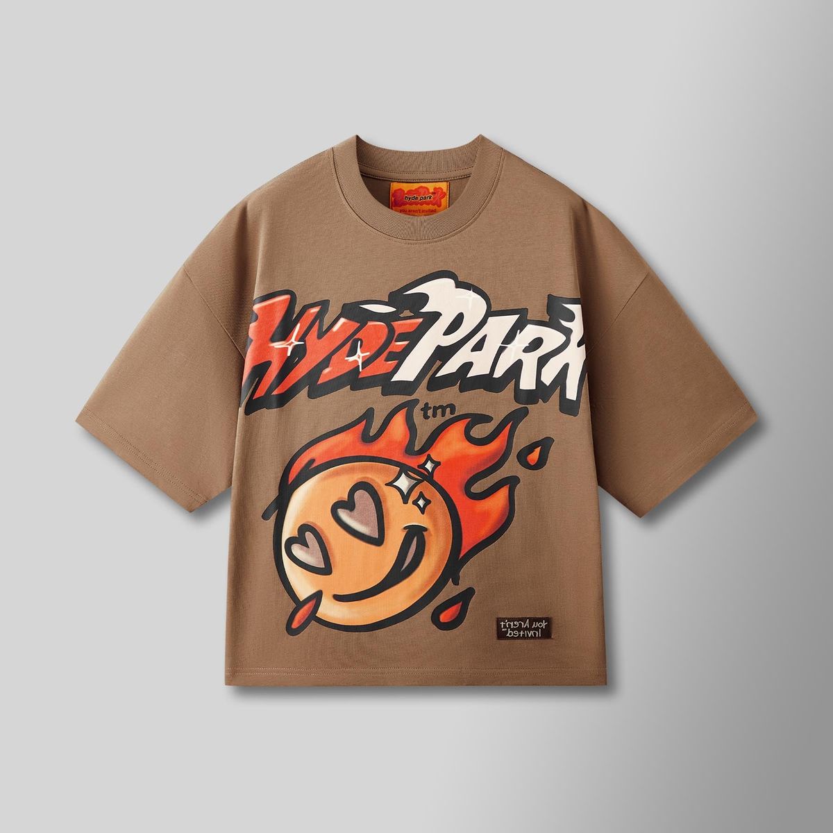 You Aren't Invited Coming in Hot Tee - Brown