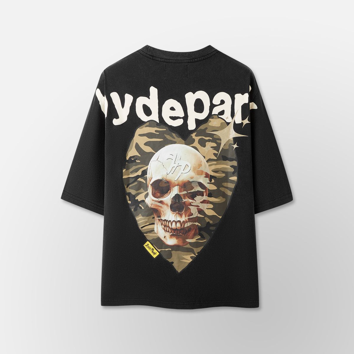 You Aren't Invited Power Skull Camo Heart - Green/Black