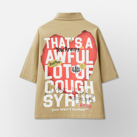 You Aren't Invited Mecanic Work Wear Shirt ALOCS x HP- Brown