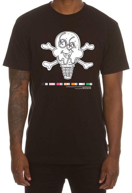 Icecream Color Time SS Tee Black