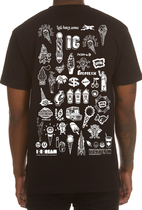 Icecream Stagger SS Tee Black