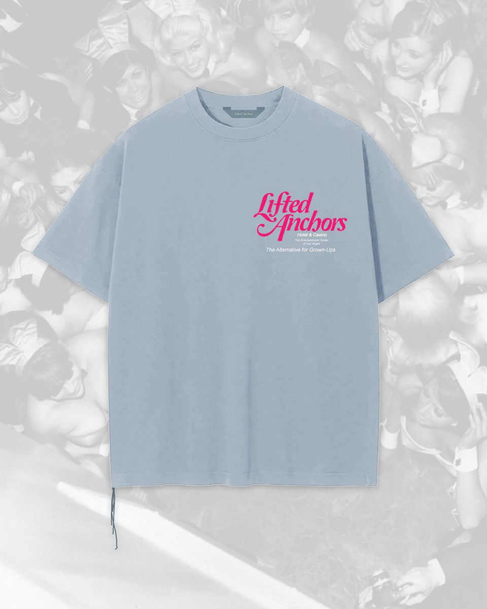 Lifted Anchors Showgirls Tee Sky Blue