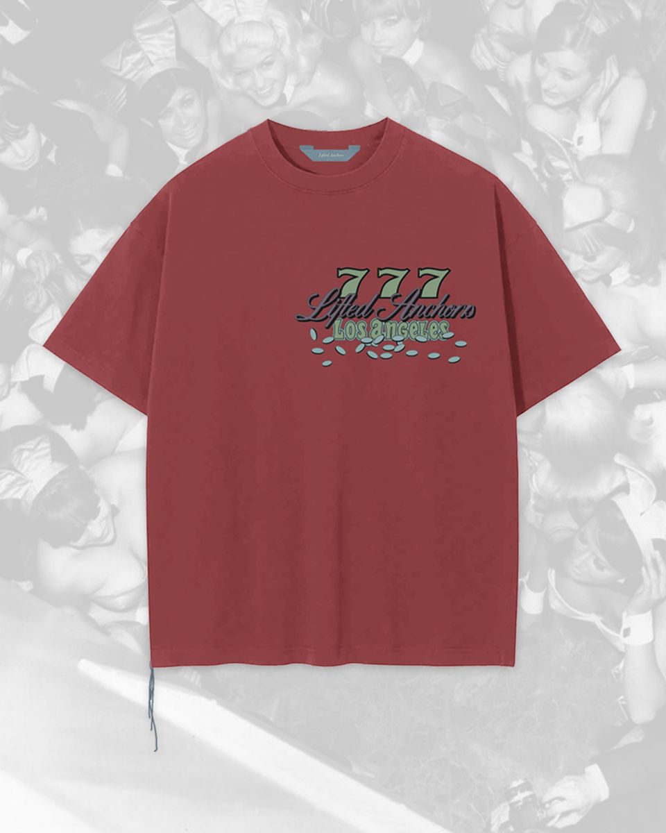 Lifted Anchors Jackpot Tee Red