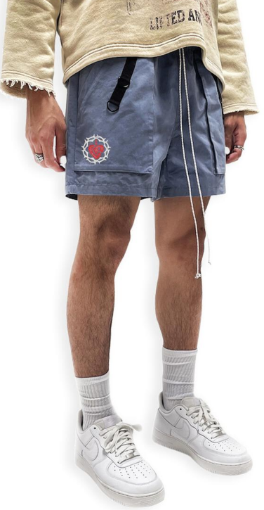 Lifted Anchors "Lifted" Essential Cargo Shorts Blue