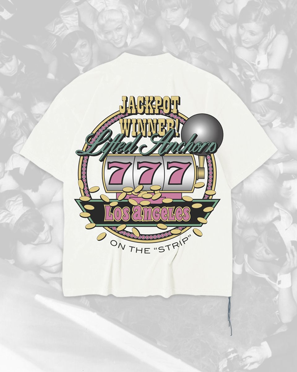 Lifted Anchors Jackpot Tee Off White