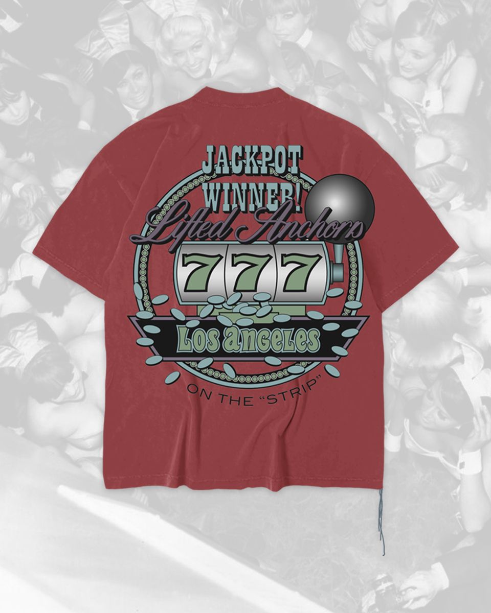 Lifted Anchors Jackpot Tee Red
