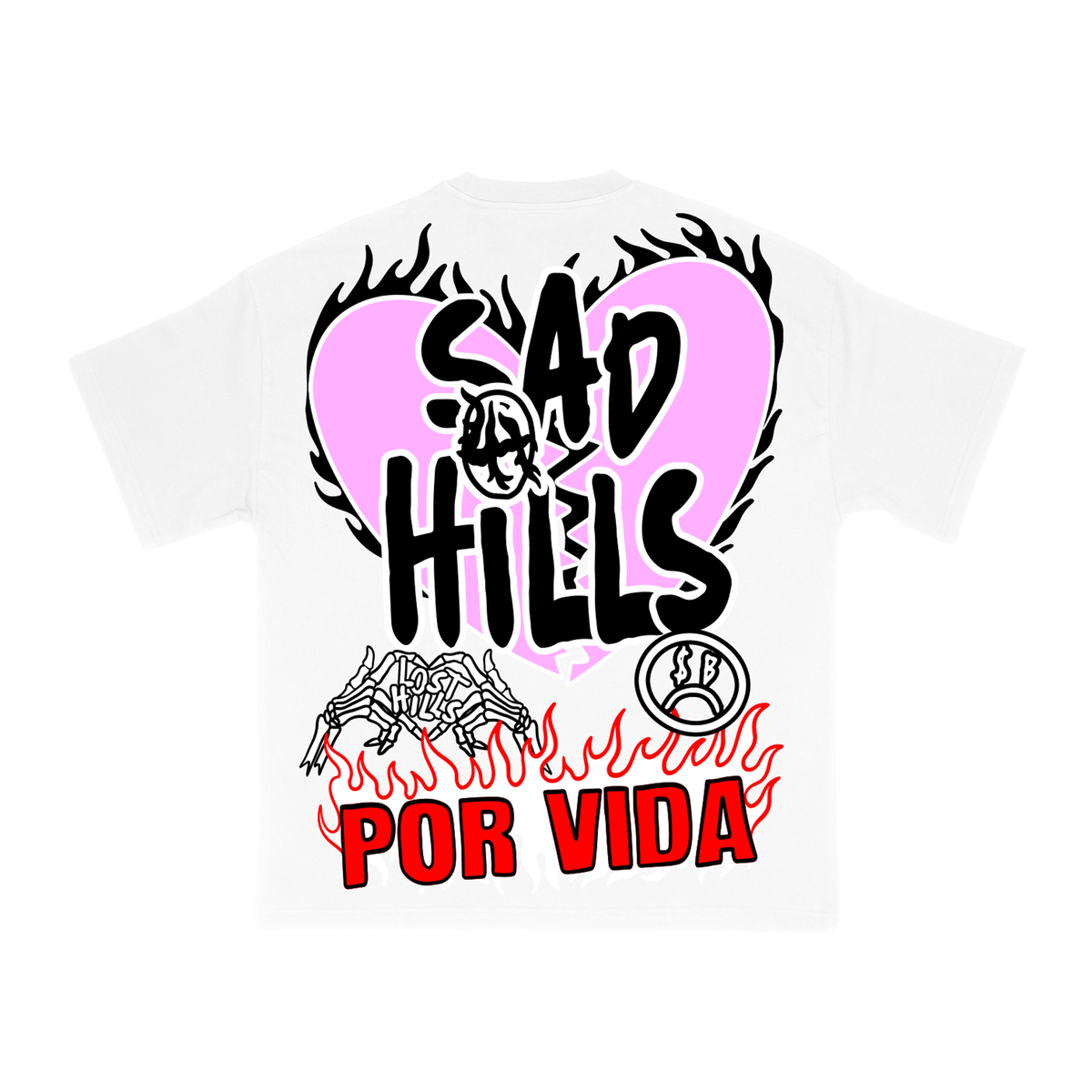 Lost Hills Broken Heart Tee White