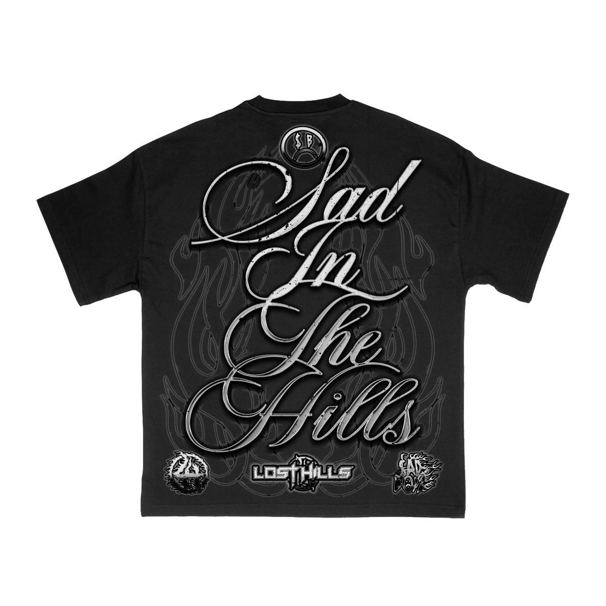 Lost Hills Sad In The Hills Tee Black