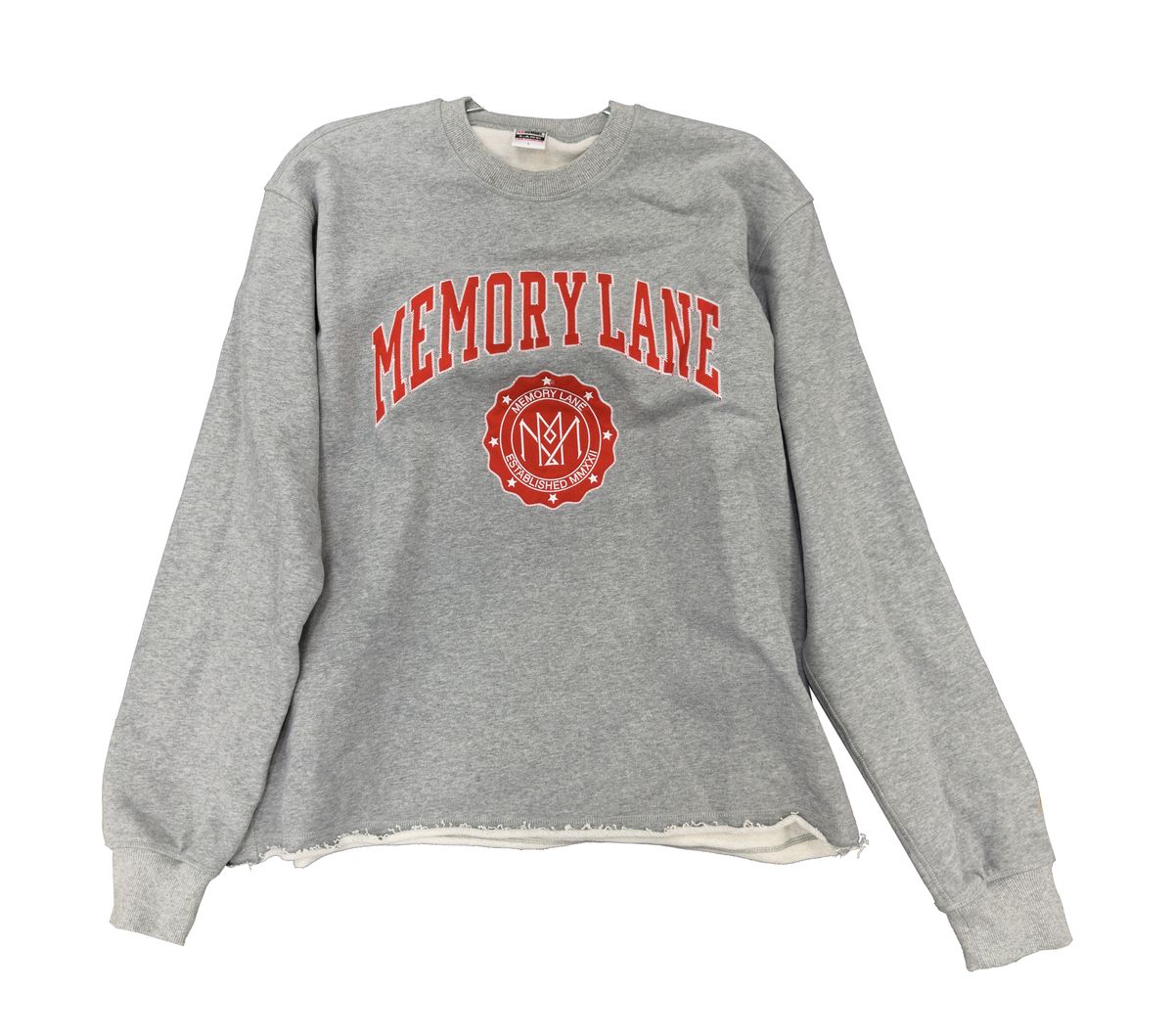 Memory Lane Ivy League Crewneck Grey