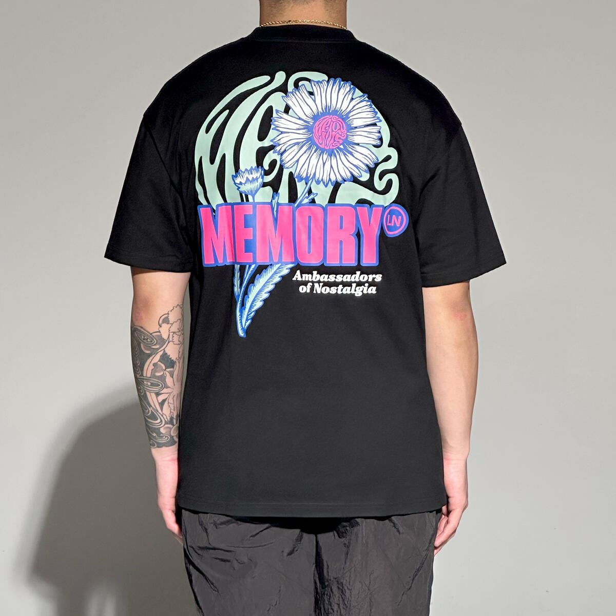 Memory Lane Full Bloom Tee Black