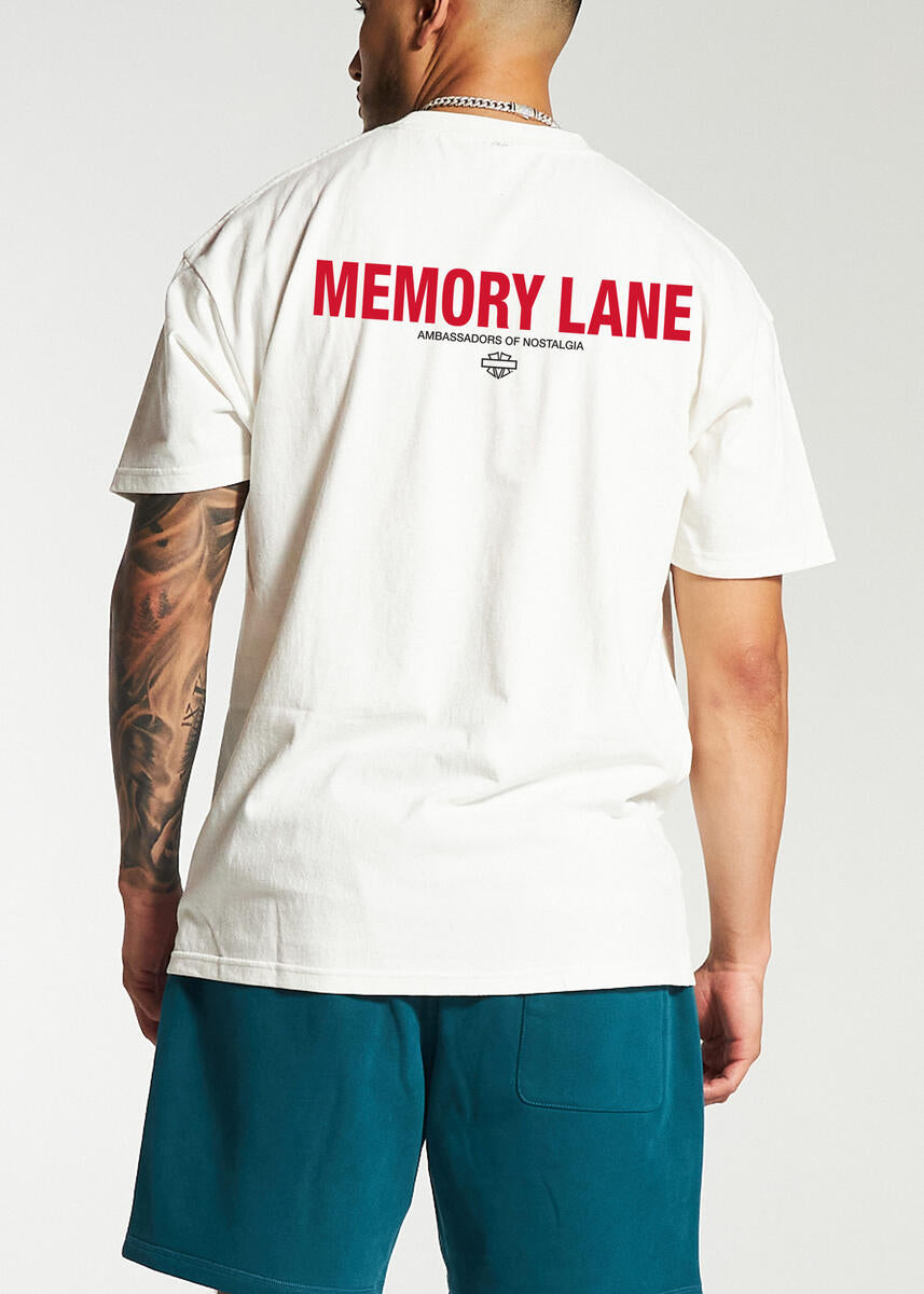 Memory Lane Street Sign Tee White