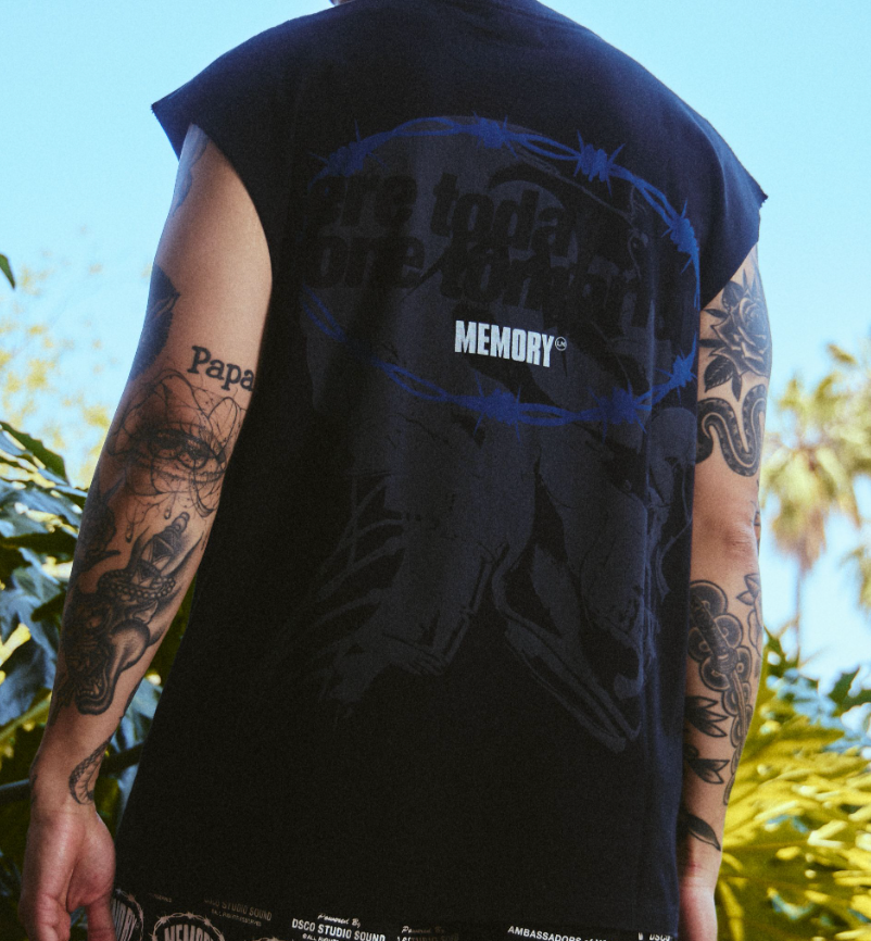 Memory Lane T3 Blitz Sleeveless Tee Black