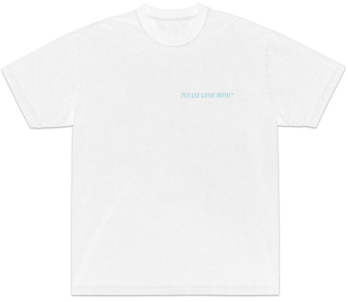Please Come Home Gone Tee White / Aqua
